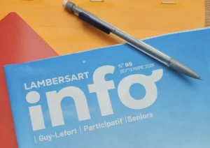 Première de couverture (extrait) du magazine municipal Lambersart Info de septembre.
